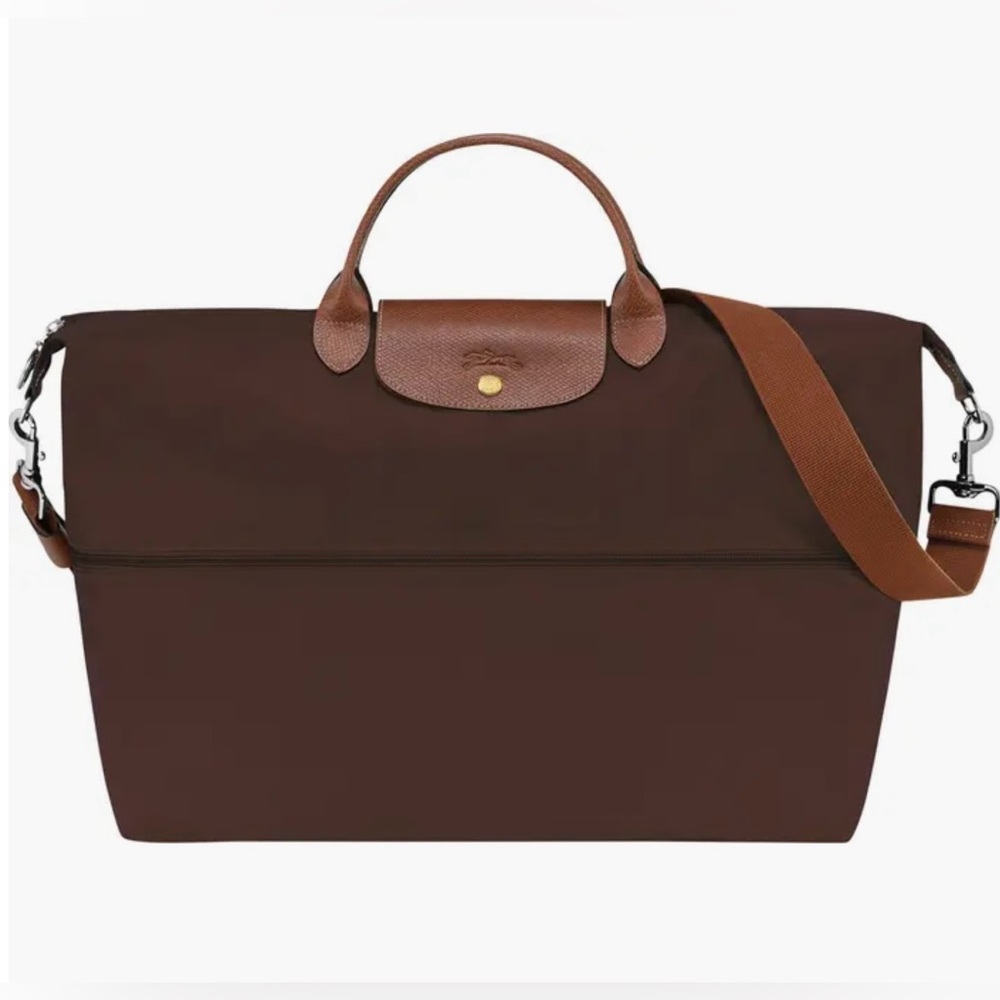 Longchamp Le Pliage Expandable Weekender - Chocolate